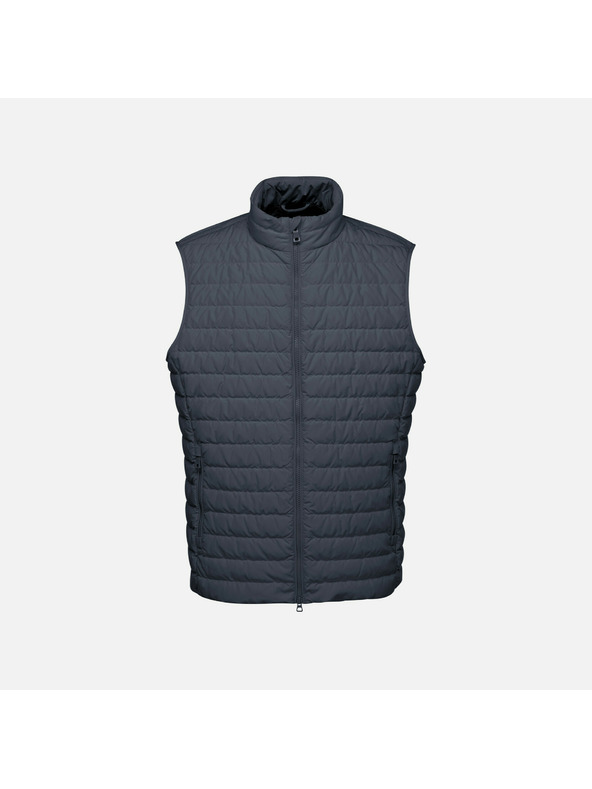 Geox Tmavě modrá pánská prešívaná bunda Geox Warrens