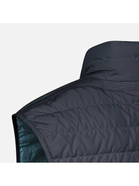 Geox Tmavě modrá pánská prešívaná bunda Geox Warrens