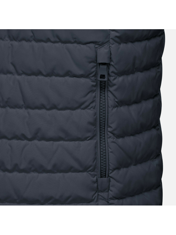 Geox Tmavě modrá pánská prešívaná bunda Geox Warrens