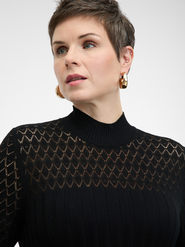 Orsay Čierne dámske maxi šaty ORSAY