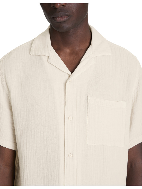 Celio Krémová pánska košeľa Celio Bagaz