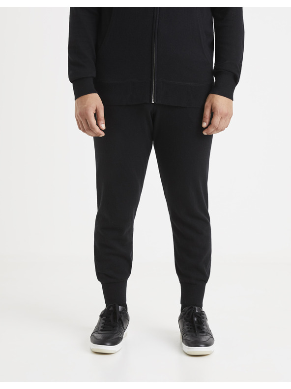 Celio Čierne pánske tepláky Celio