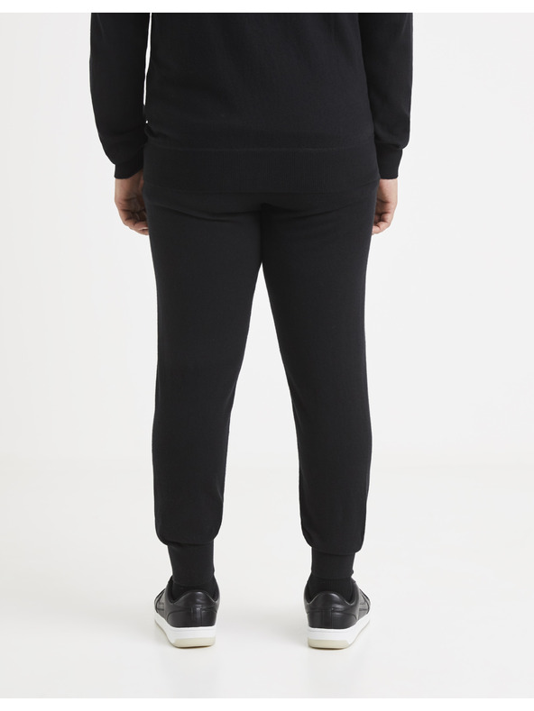 Celio Čierne pánske tepláky Celio