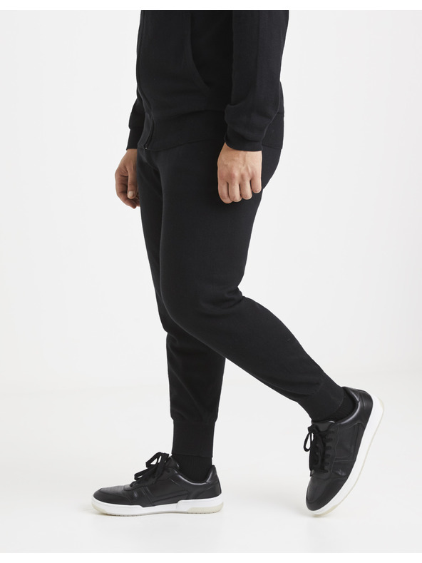 Celio Čierne pánske tepláky Celio