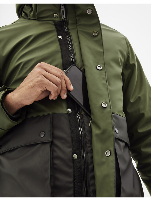 Celio Tmavozelená bunda Celio Supheatgum