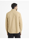 Celio Béžová košeľa Celio Waffle