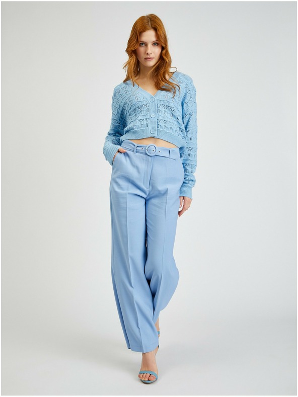 Orsay Svetlomodrý dámsky vzorovaný sveter ORSAY