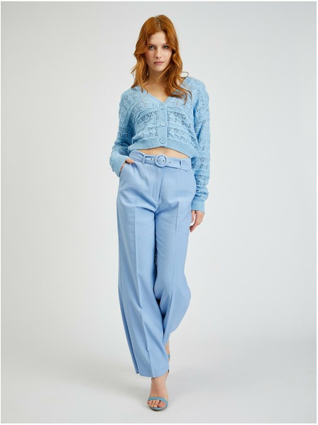 Orsay Svetlomodrý dámsky vzorovaný sveter ORSAY