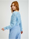 Orsay Svetlomodrý dámsky vzorovaný sveter ORSAY