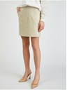 Orsay Béžová dámska sukňa zo semišu ORSAY