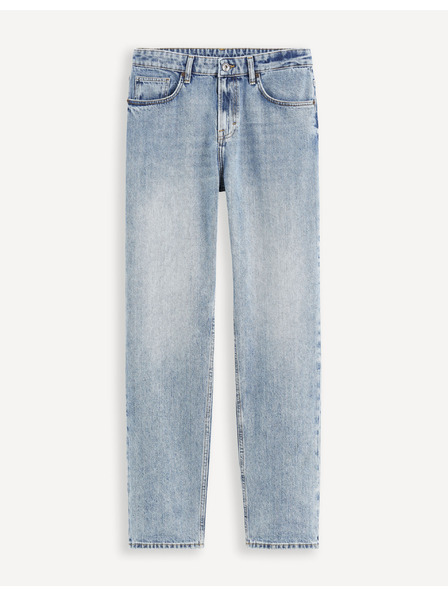 Celio Svetlomodré pánske džínsy Celio C15 rovného strihu Dostraight