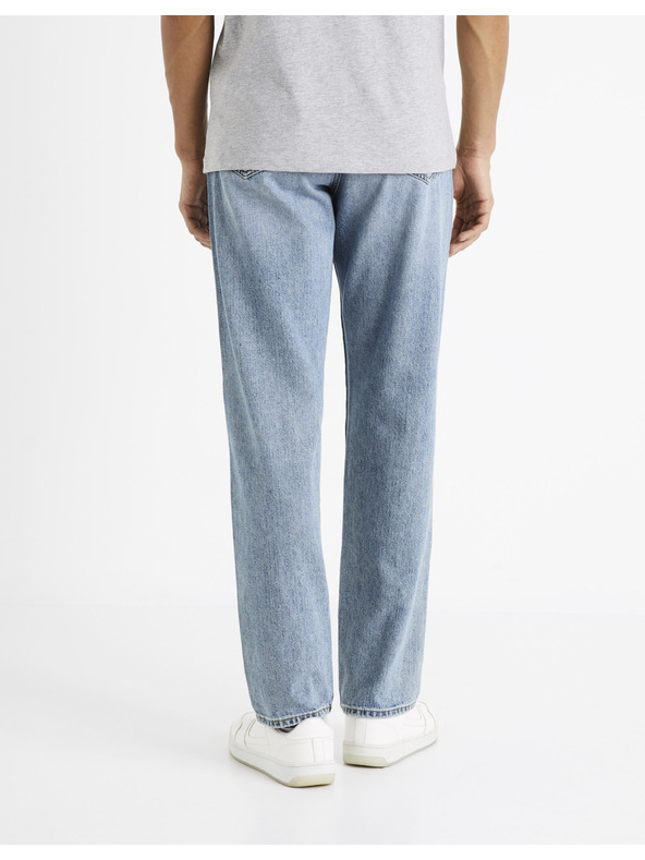 Celio Svetlomodré pánske džínsy Celio C15 rovného strihu Dostraight