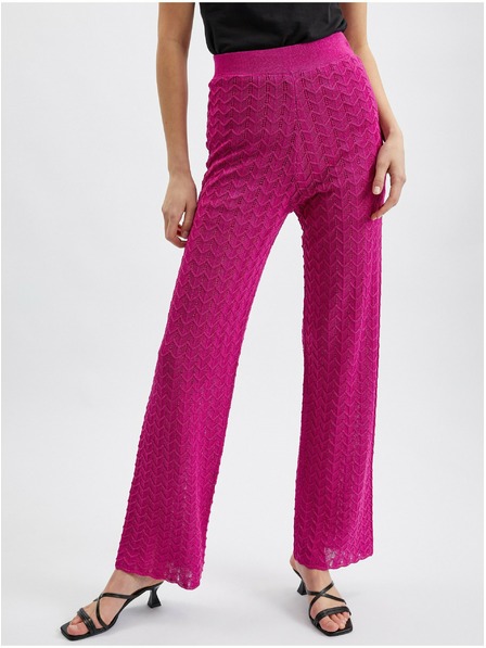 Orsay Ružové dámske nohavice ORSAY