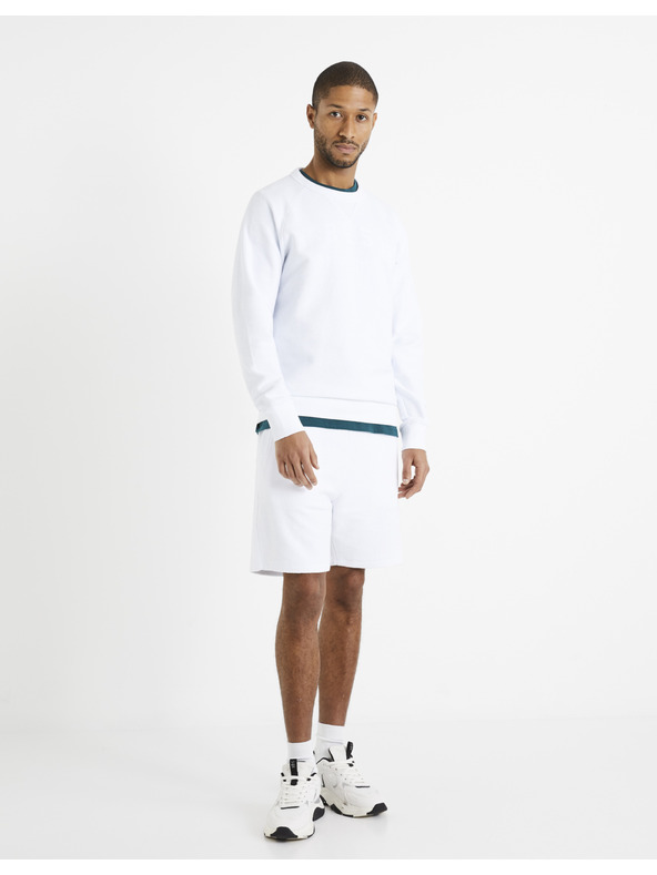 Celio Biele pánske tepláky Celio Doreverse