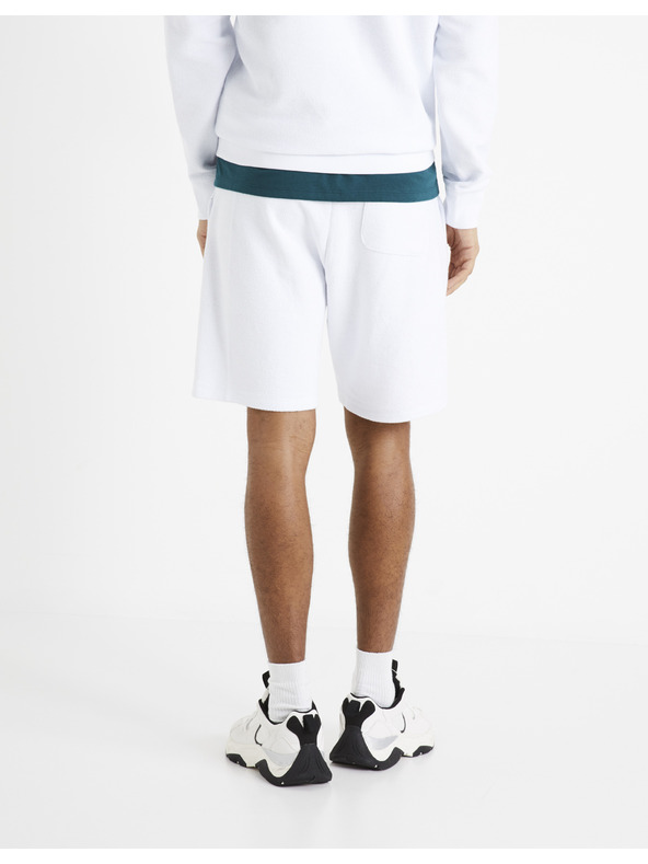 Celio Biele pánske tepláky Celio Doreverse