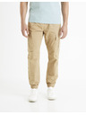 Celio Béžové pánske nákladné nohavice Celio Docar