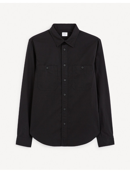 Celio Čierna pánska košeľa Celio Gagusti2