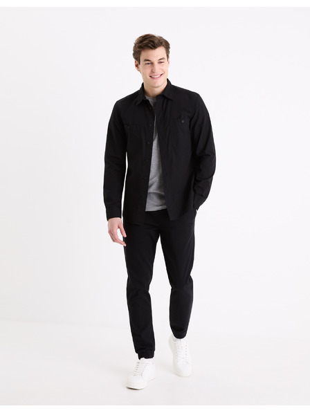 Celio Čierna pánska košeľa Celio Gagusti2