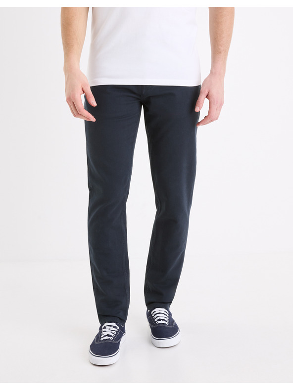 Celio Tmavomodré pánske nohavice Celio Gofive