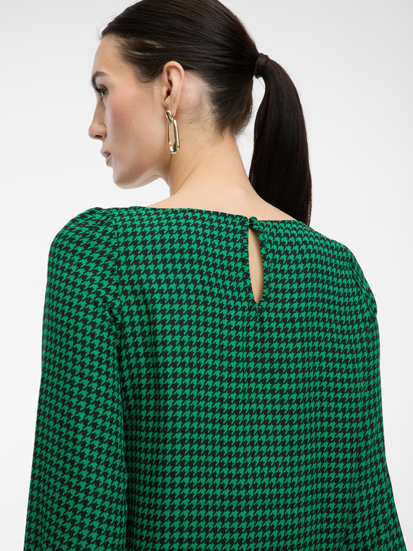 Orsay Zelená dámska vzorovaná blúzka ORSAY