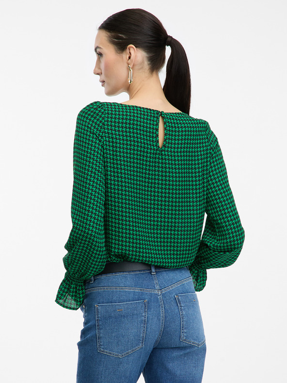 Orsay Zelená dámska vzorovaná blúzka ORSAY