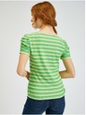 Orsay Žltozelené dámske pruhované tričko ORSAY