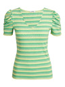 Orsay Žltozelené dámske pruhované tričko ORSAY