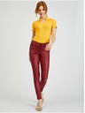 Orsay Bordové dámske nohavice skinny fit ORSAY