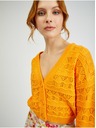 Orsay Oranžový dámsky vzorovaný sveter ORSAY