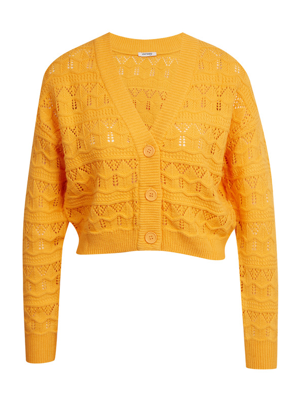 Orsay Oranžový dámsky vzorovaný sveter ORSAY