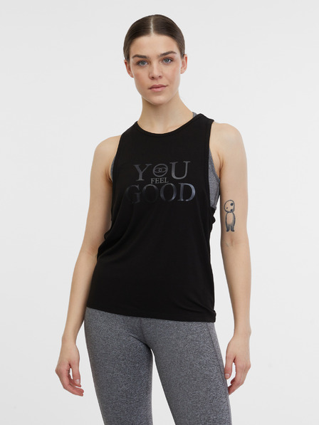 Orsay Čierne dámske športové tielko ORSAY