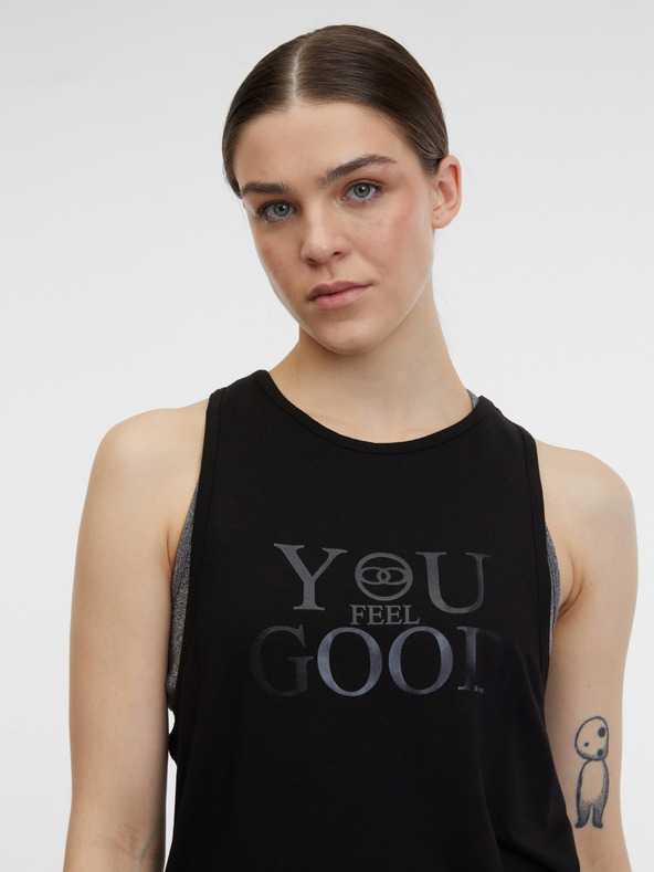 Orsay Čierne dámske športové tielko ORSAY