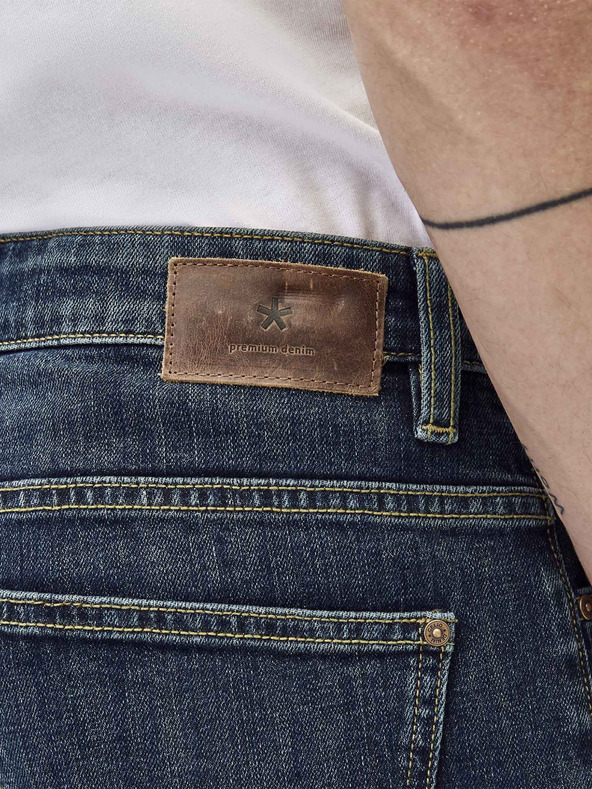 Celio Tmavomodré pánske džínsy rovného strihu Celio