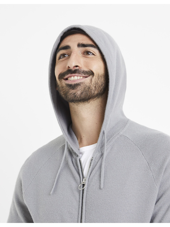 Celio Šedá pánska mikina Celio