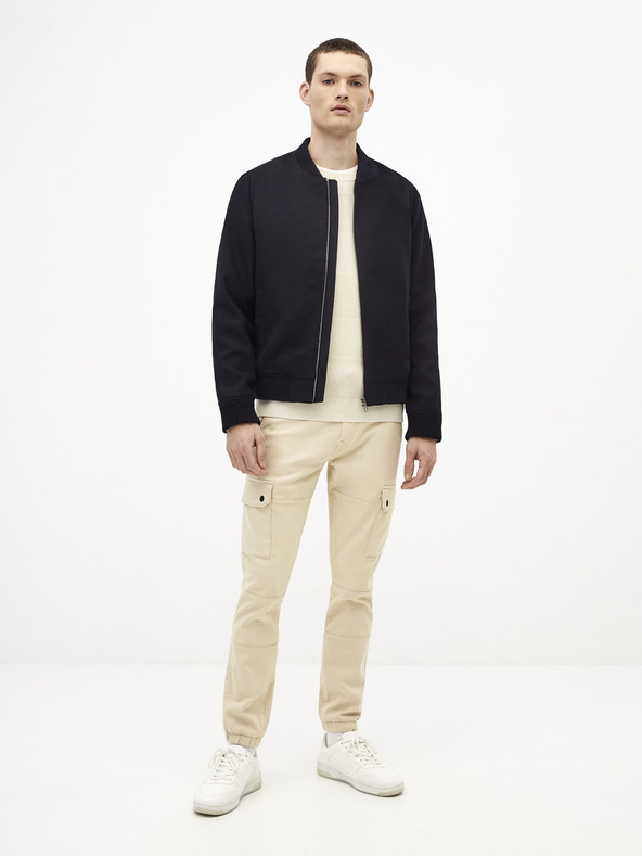 Celio Krémové pánske nohavice Celio Solyte