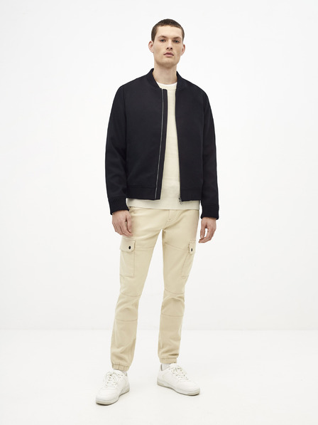 Celio Krémové pánske nohavice Celio Solyte