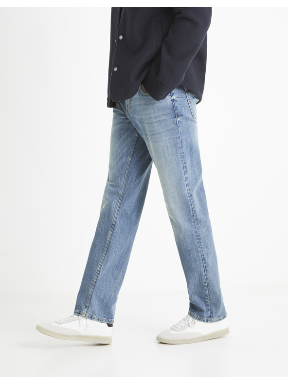 Celio Svetlomodré pánske džínsy rovného strihu Celio C5