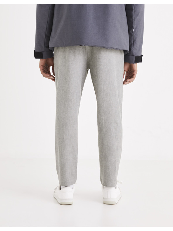 Celio Šedé pánske nohavice Celio 24H Avoclair