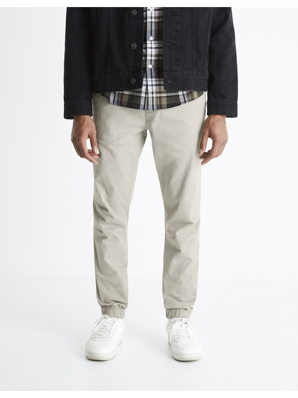 Celio Svetlošedé pánske nohavice Celio Voyage