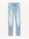 Celio Svetlomodré pánske slim fit džínsy Celio Fostroy