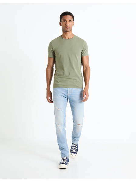 Celio Svetlomodré pánske slim fit džínsy Celio Fostroy