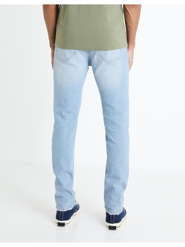 Celio Svetlomodré pánske slim fit džínsy Celio Fostroy