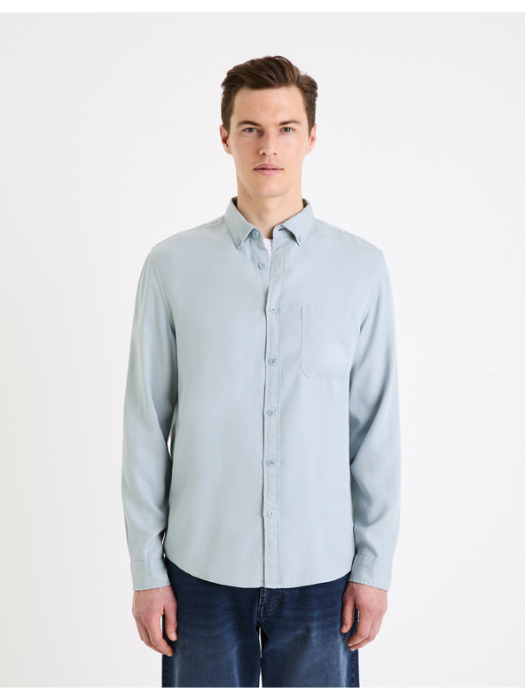 Celio Svetlomodrá pánska košeľa Celio Gacocel