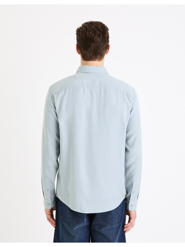 Celio Svetlomodrá pánska košeľa Celio Gacocel