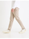 Celio Béžové pánske chino nohavice Celio Gosi