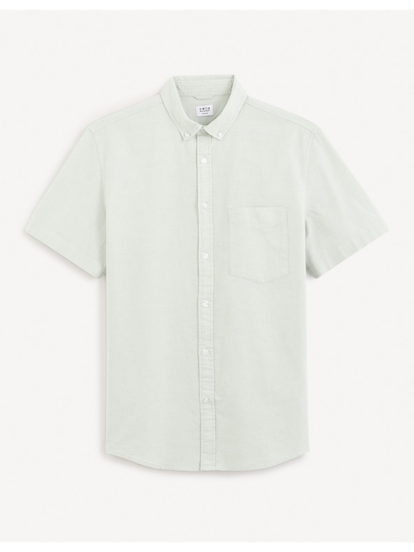 Celio Svetlozelené pravidelné tričko Celio Daxfordmc