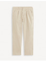 Celio Béžové pánske chino nohavice Celio Jopaper