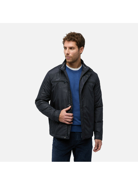 Geox Tmavosivá pánska bunda Geox Jharrod