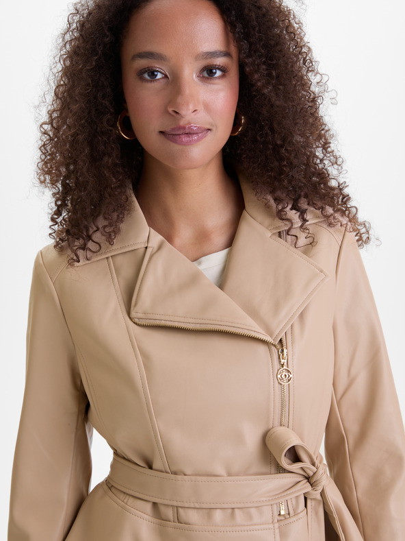Orsay Béžová dámska koženková bunda ORSAY