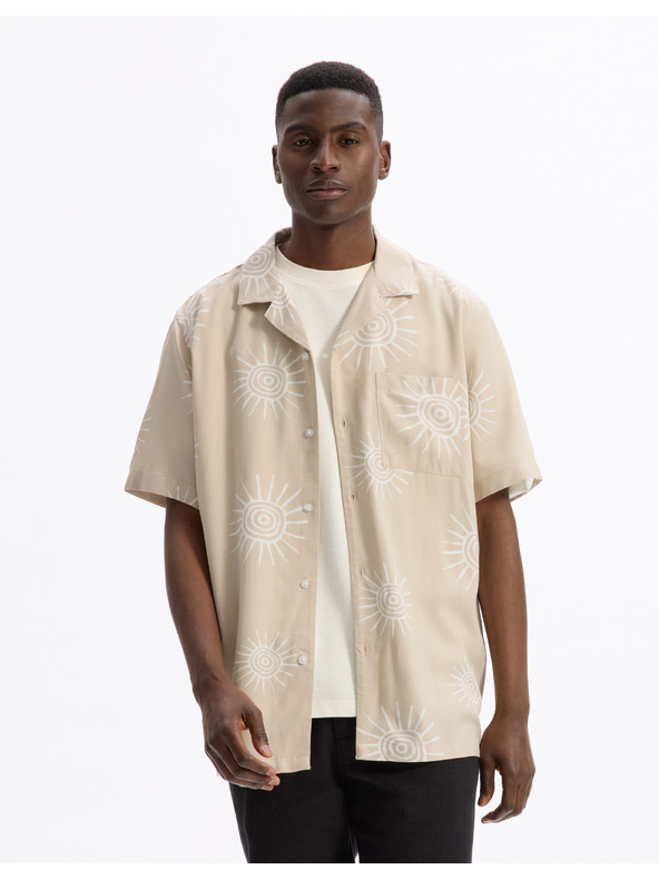 Celio Košeľa Lasuny s krátkym rukávom